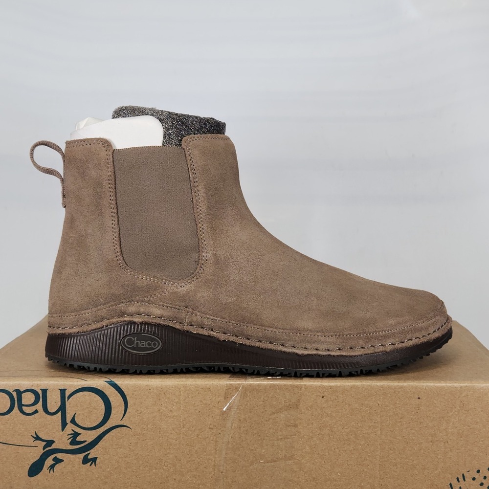 Chaco Paonia Chelsea Shoe Women Size 9 Earth Brown Suede Ankle Boot